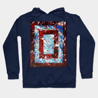 Jones Does Art | Blood Red | Acrylic on Canvas Hoodie